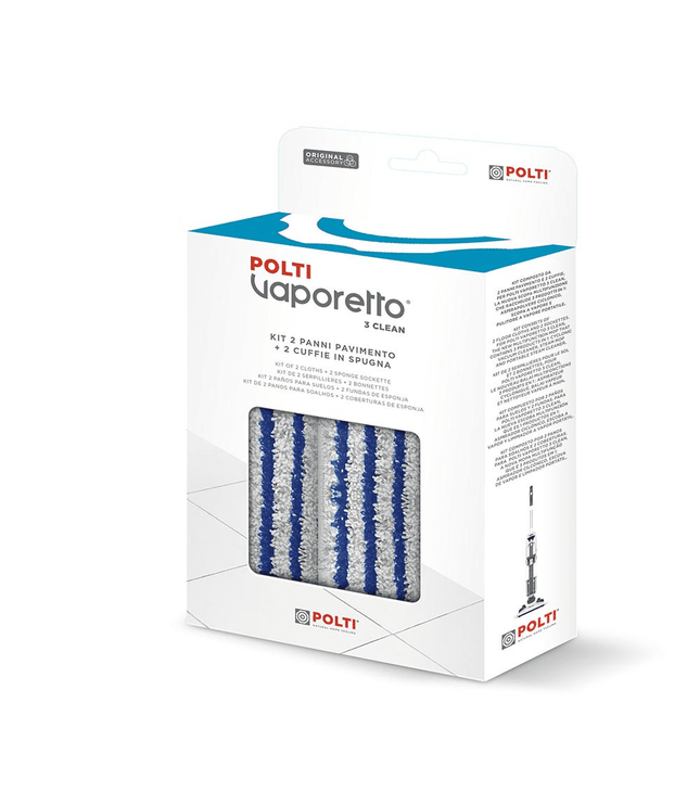 POLTI Vaporetto 3 Clean készlet, 2 kendő és 2 zokni