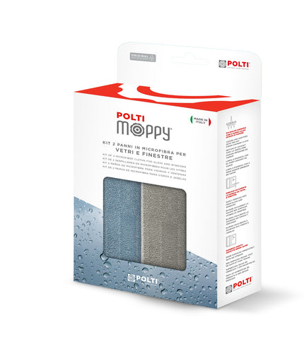 POLTI felmosókészlet, 2 mikroszálas kendő üveghez és ablakhoz 