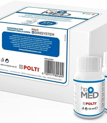 POLTI HPMed, 12 stekleničk in 15 stenjev