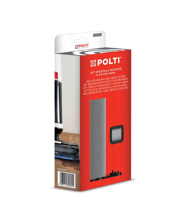 POLTI készlet: 1 forgókefe és 1 HEPA szűrő Rollysteam