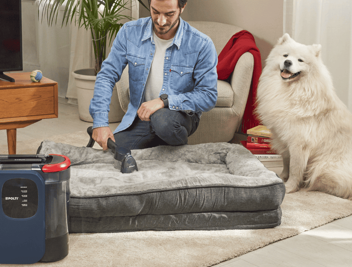 <h2><strong>Polti StainOver Pet SC40 gőztisztító folttisztító</strong><br/></h2><h4><br/>Gőztisztító és folttisztító kisállatos otthonokba, amely hatékonyan távolítja el a foltokat, szőrszálakat és kellemetlen szagokat mosószerek nélkül. A 4 az 1-ben funkciónak, a speciális PET kefének és az akár 99,999%-os baktériumeltávolításnak köszönhetően ideális textíliákhoz, szőnyegekhez és autó belső terekhez.</h4>